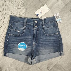 Nwts! Wallflower Junior's Size 5/27 Light Wash Blue Sassy High Waist  Shorts